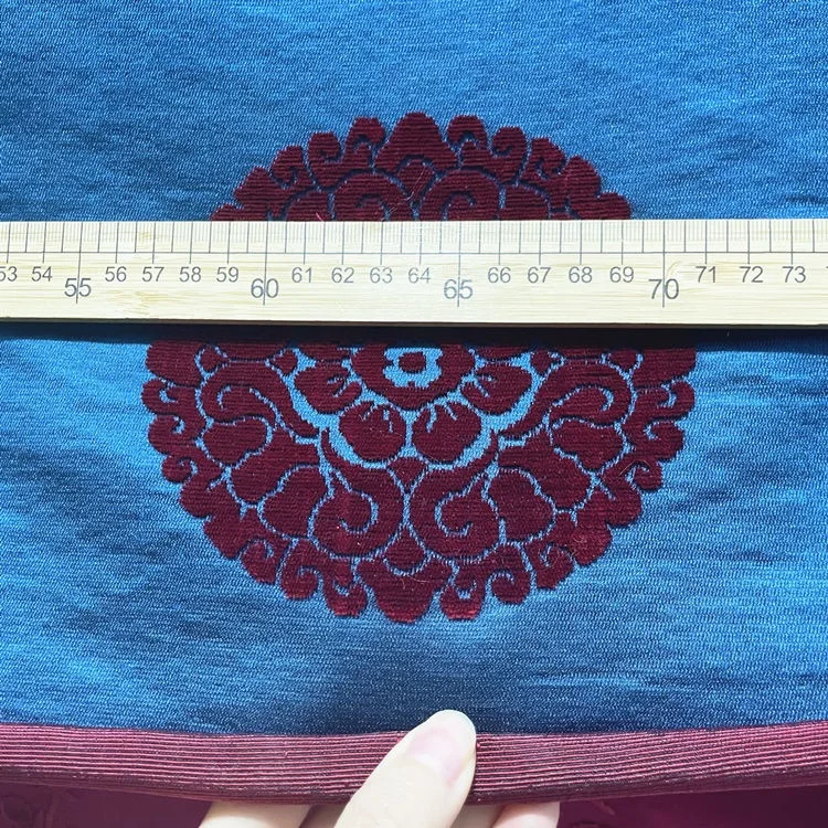 Silk brocade with velvet jacquard  Palace luxury silk jacquard fabric for garment Bhutan garment fabric