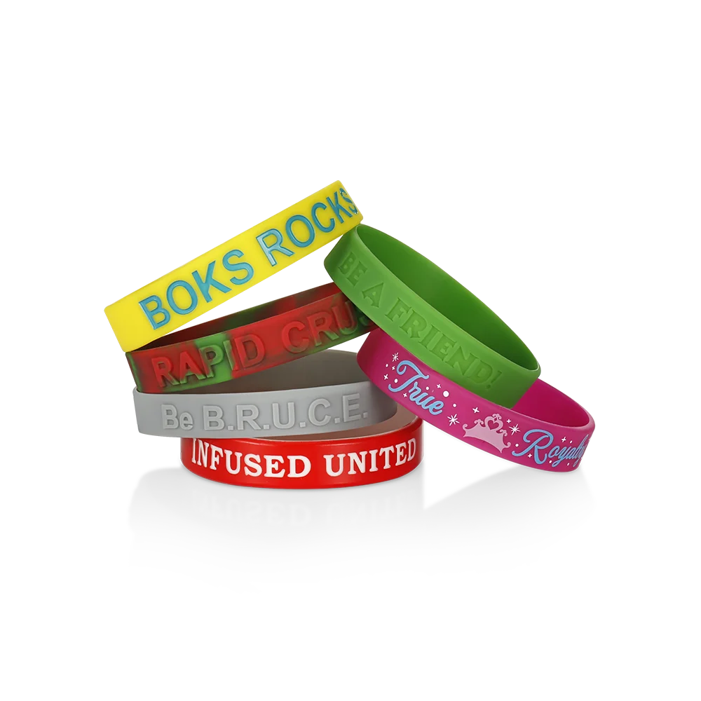 Give Away Logo Debossed Silicone Event &Party Wristband promotional custom logo silicone wristband
