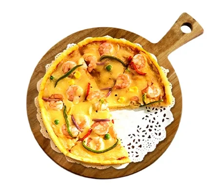 Handmade Storage Round Shape Display Wooden Pizza Tray