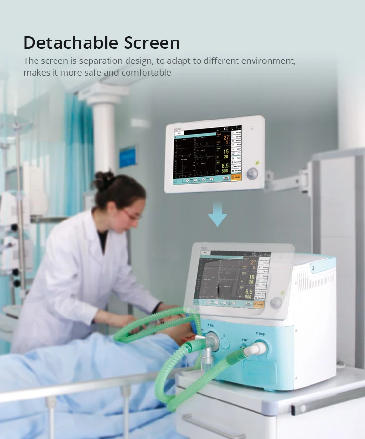 Portable Respiratory Machine with CE High-end Aeonmed VG70 ICU ventilators