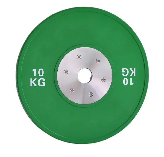 Wholesale Competition  Standard Bumper Plates Custom Logo 5kg 10kg 15kg 20kg 25kg Rubber Coated Weight Plates For Gym
