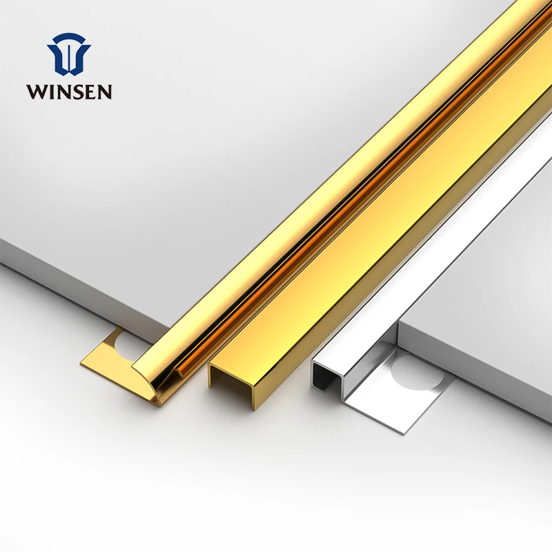 Stair Nosing Corner Edge Decorative Border Tile Stainless Steel Brush Trim Strip