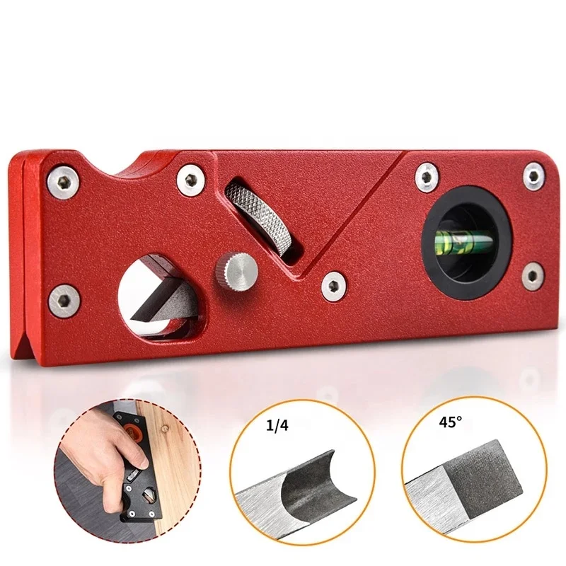Dropshipping Portable Chamfer Plane Woodworking Planer Chamfering Trimming 45 Degree Bevel Corner Shaving Planer