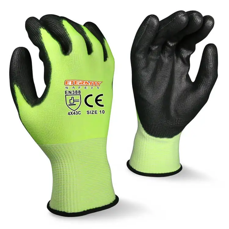 The Highest Quality Fitness Anti Cut Gloves Safety Custom Wholesale Durable Garden PU Gloves
