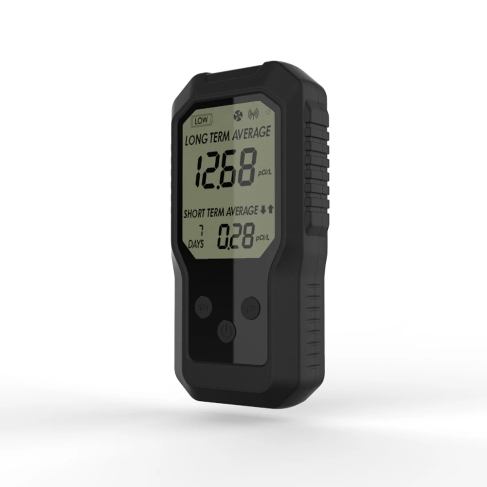 Rechargeable Li-battery 2000mah battery powered Air Quality Monitor for indoor use geiger miller counter sensor radon detector