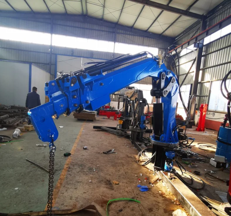 2 ton 1 ton 3 ton boom crane lift Hydraulic Truck Mounted Crane QY8B 5 Bigbund Official 8 Ton