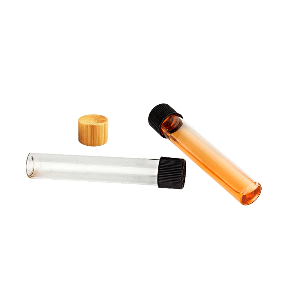 Детский контейнер для сигарет, стеклянная трубка, прозрачный стеклянный контейнер для предварительно свернутых конусов 115 мм