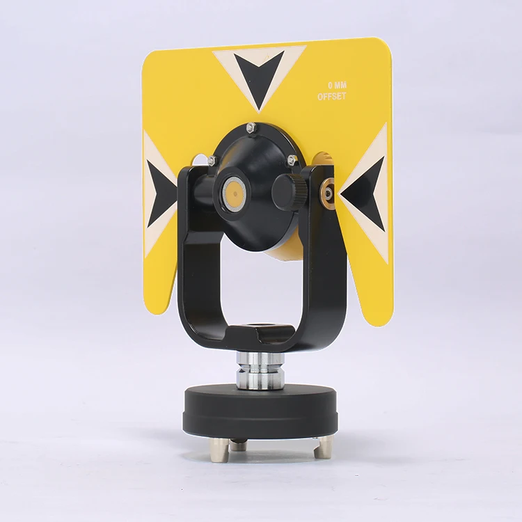 Reflective Sheet Target Surveying Equipment Single Optical Dia25.4mm Corner Cube Glass Prism