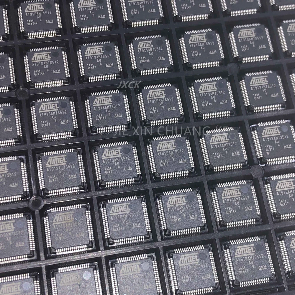 New original AT91SAM7S512-AU ATMEL MICROCHIP TQFP64 microcontroller chip