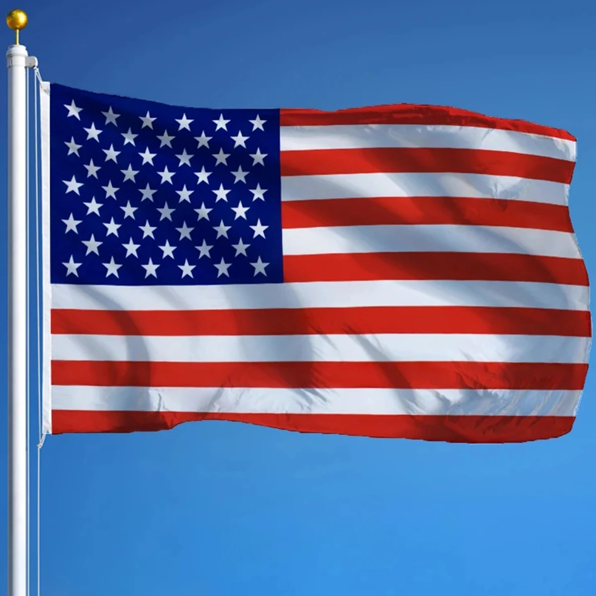 2024 Yiwu Factory Hot Selling Factory Direct Sale High Quality Polyester America Flag For Promotion