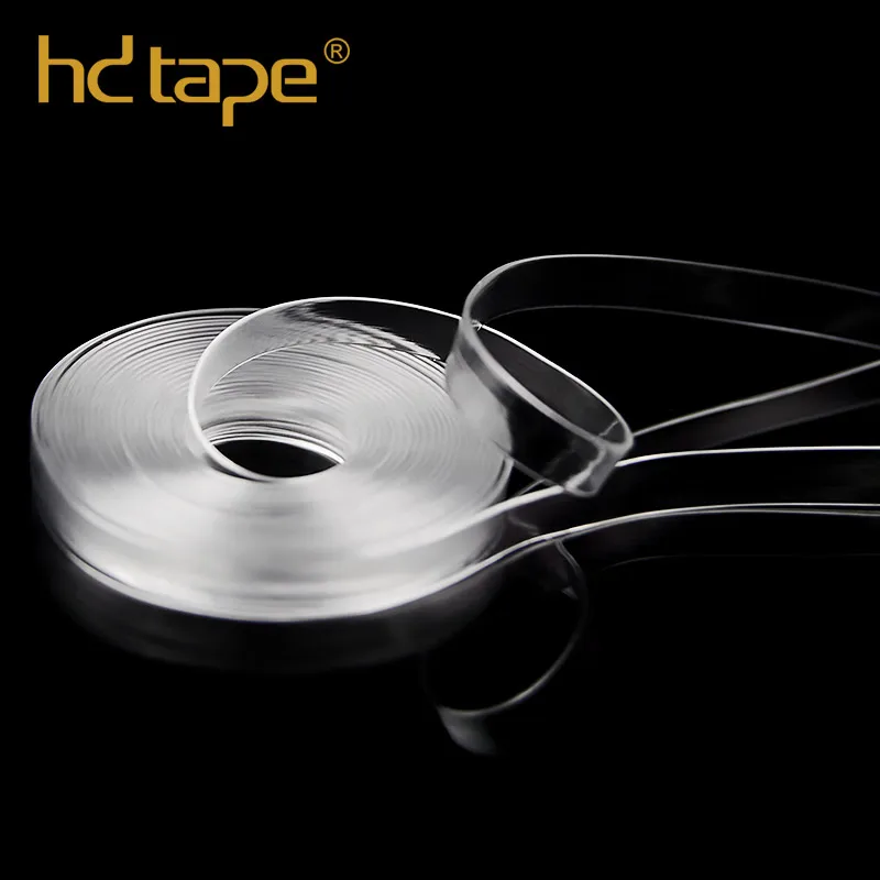 Eco-friendly custom anti-yellowing invisible 4mm tpu clear transparent elastic tape