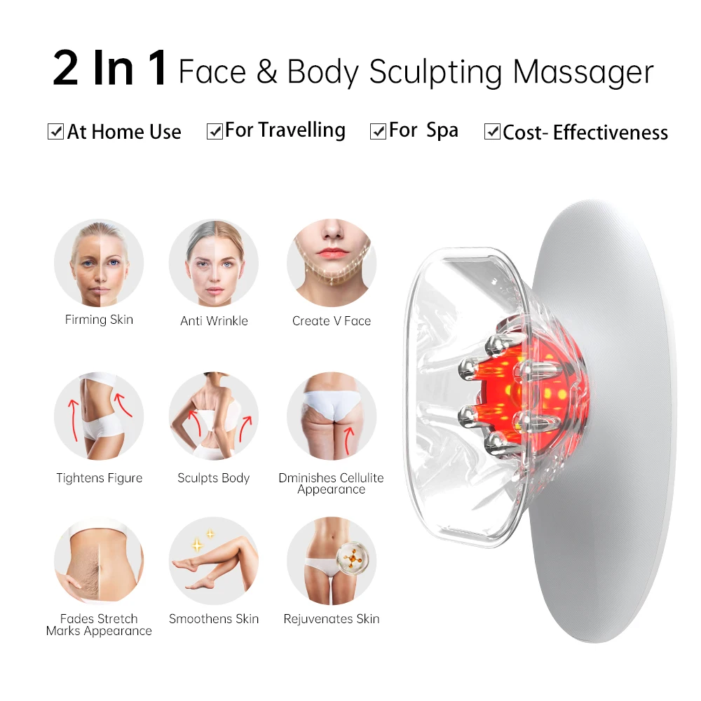 Body Sculpture Face Lifting Vibration Massage Electric Cellulite Body Sculpting Device Slimming Massager Anticellulite Massager