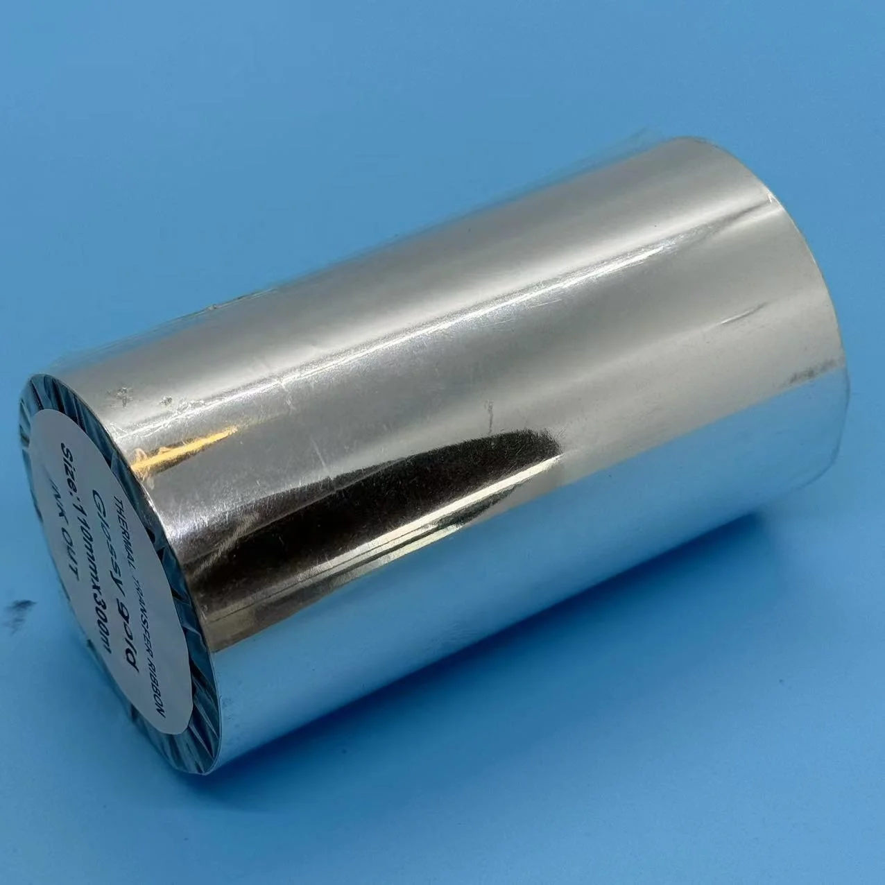 Printer for ribbon 110mm Wax Resin Colored Ink Barcode Tto Price Printing Foil Label Printer Ribbon