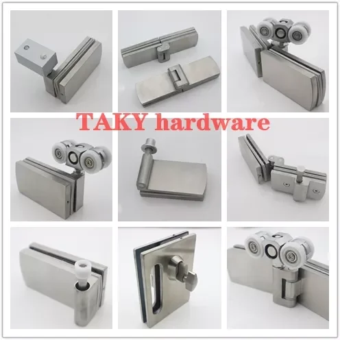 Stainless steel hardware sliding folding frameless glazing systems tempered glass interior bifold door