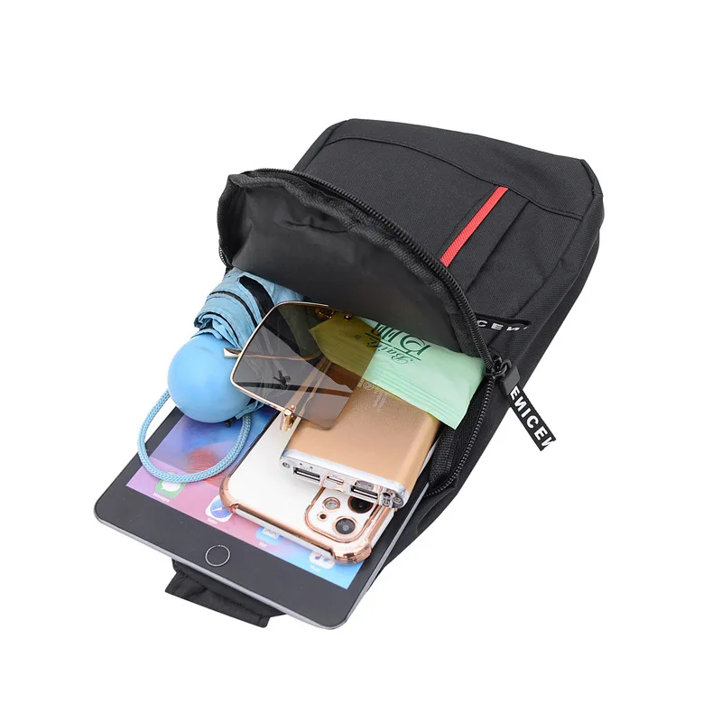 High quality new men chest bag canvas shoulder messenger bag fashion Korean casual trendy bag