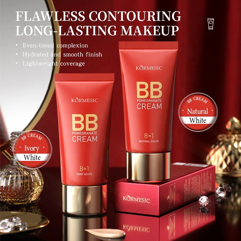 Zhiduo Moisturizing Pomegranate ivory natural BB cream Super concealer even skin tone Face Makeup Foundation