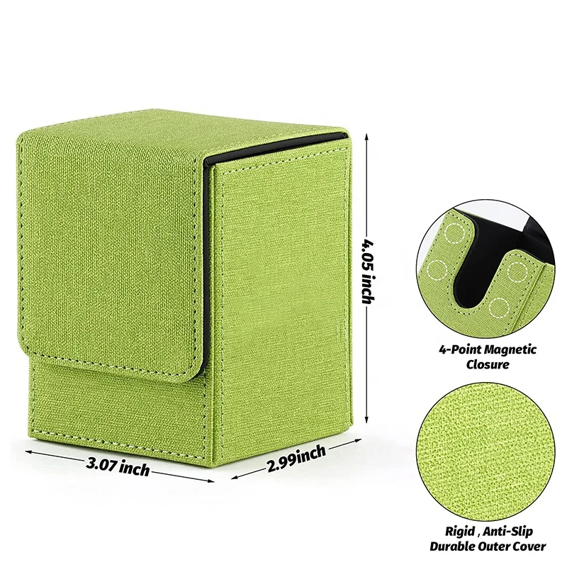 Magic Deck Box Holder for Collectible Card Deck Storage Box Compatible with Trading Card Games