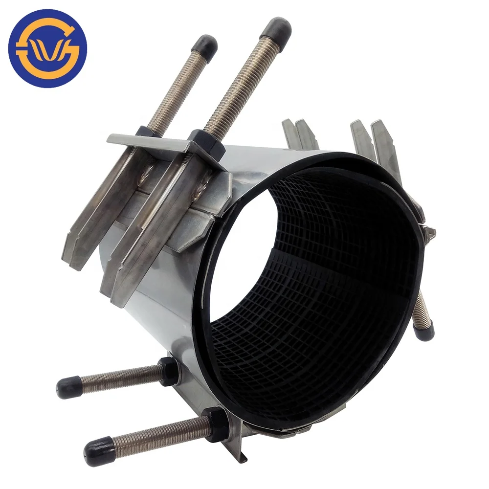 Full Stainless Steel Band Repair Pipe Clamps for Various Pipe O.D.