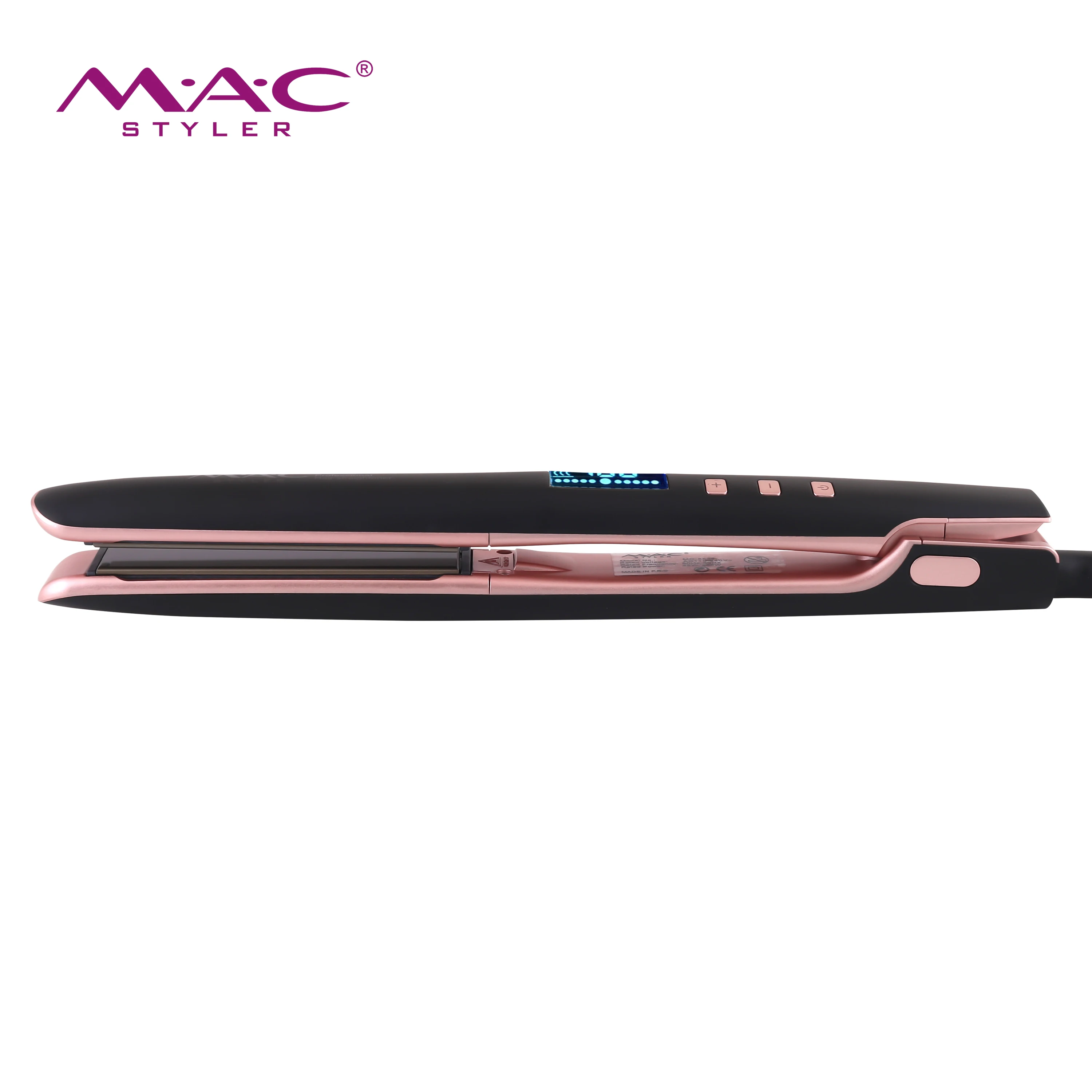 Custom Flat Iron Hair Straightener Lcd Titanium Plancha De Cabello Professional Flat Irons 480 Degrees Hair Straighteners
