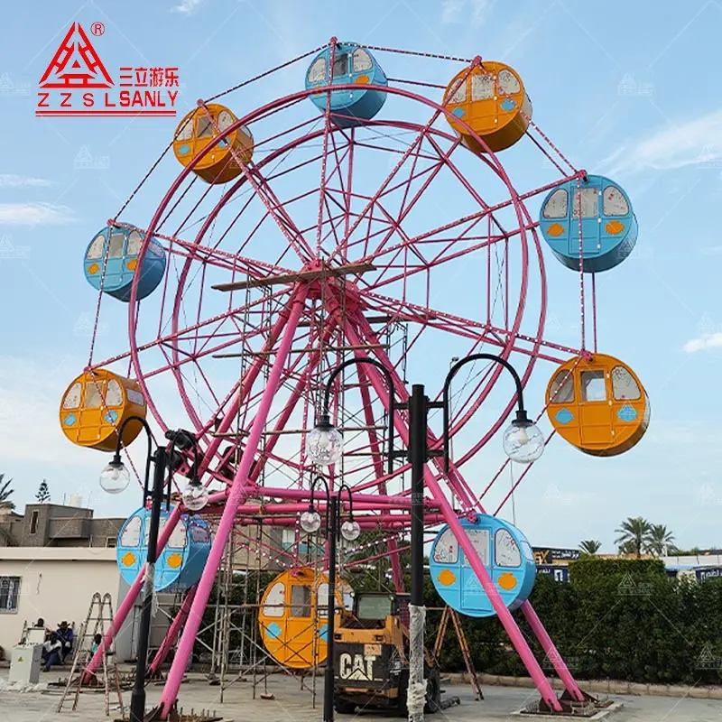China Manufacturer Carnival Theme Park Equipment 15M Mini Amusement Ferris Wheel Rides for Sale