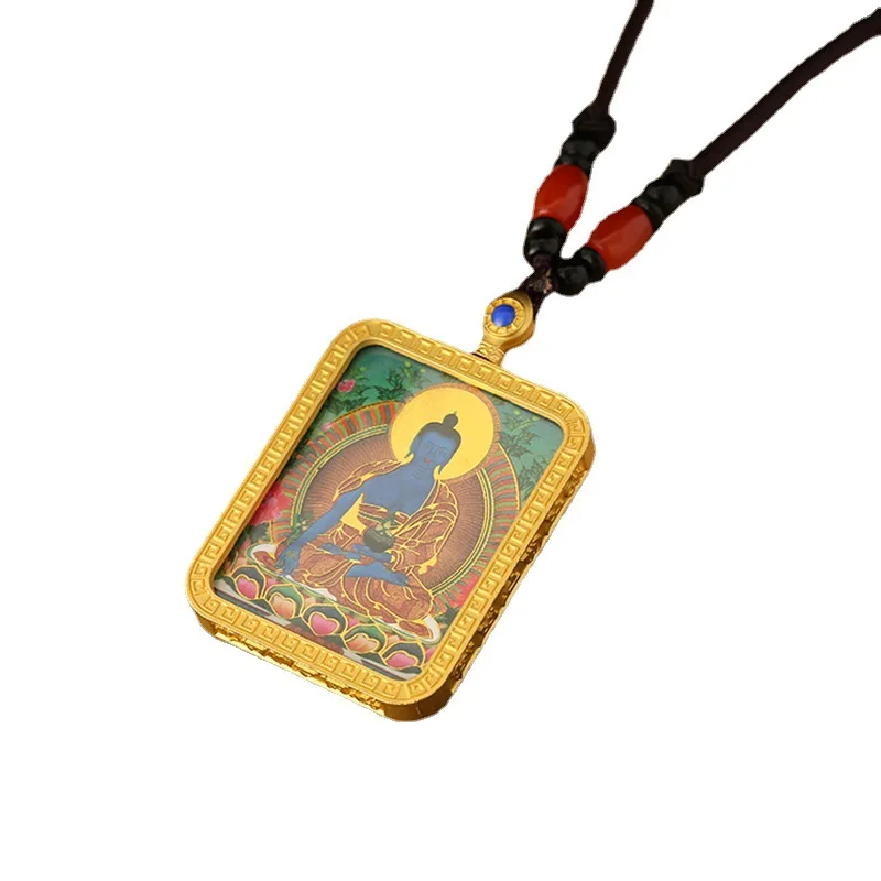 High Quality Unique Nepal Buddhism Pendant Necklaces Women Amulet Chinese Style Maitreya Necklace Jewelry New thangka ornaments