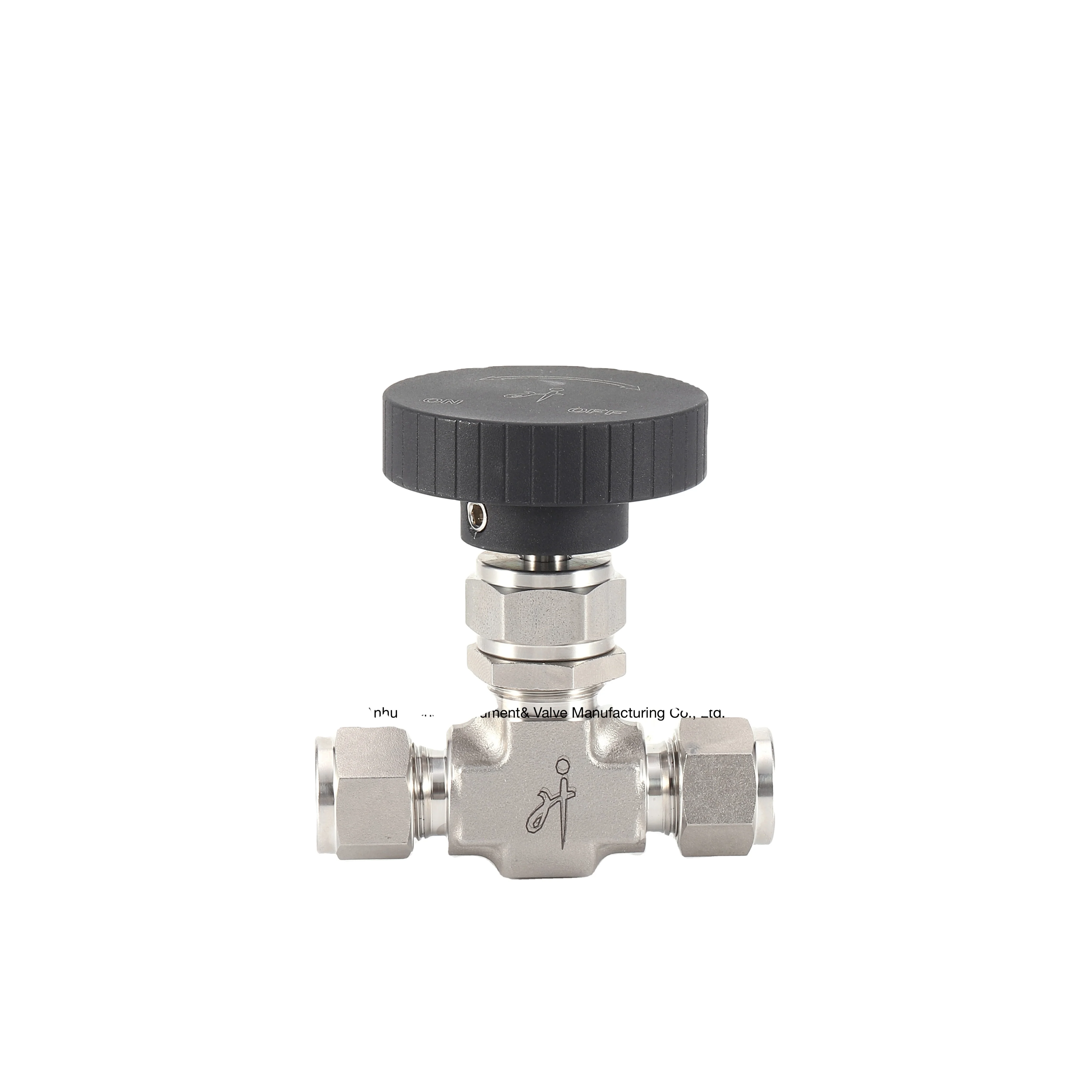 Hongji High Pressure Small Volume Round Cap Double Ferrule Connection Stop Valve