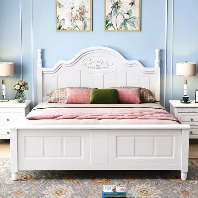 Wholesale Modern Minimalist Bedroom Crib Children Furniture Set Solid Wood Bed CELB011