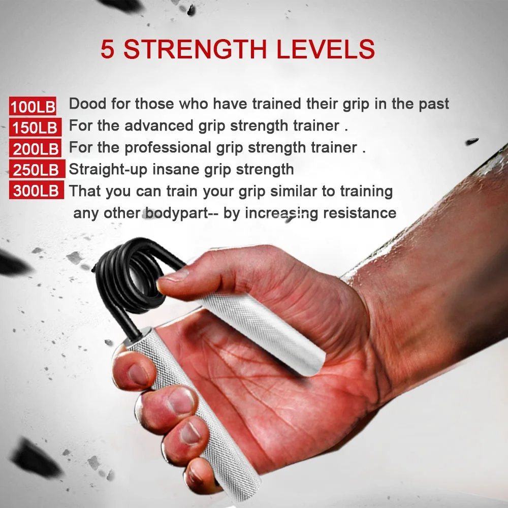 hot 100Lbs-300Lbs Fitness Heavy Grips Wrist Rehabilitation Developer Hand grip Muscle Strength Training Device Carpal