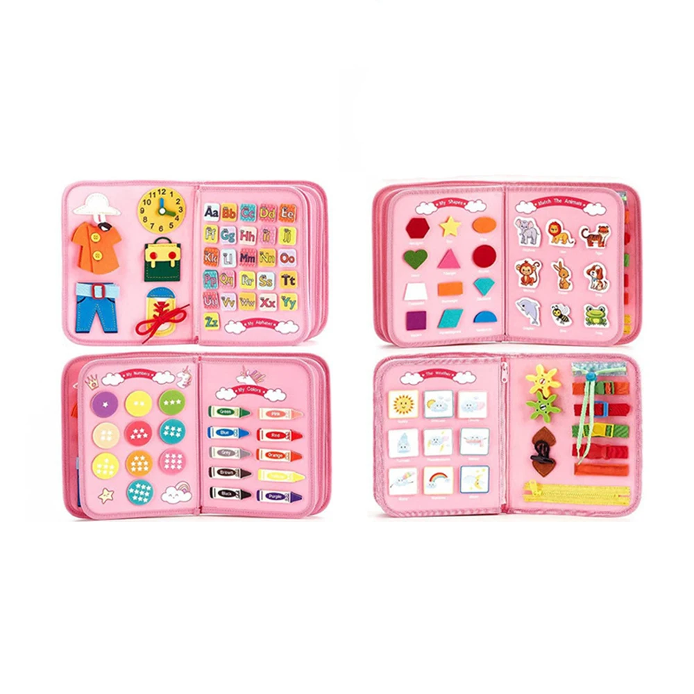 Busy Board Montessori Toys, Sensory Toys for Toddlers 1-3, Educational Toys, Preschool Activities for Learning Fine Motor Skills