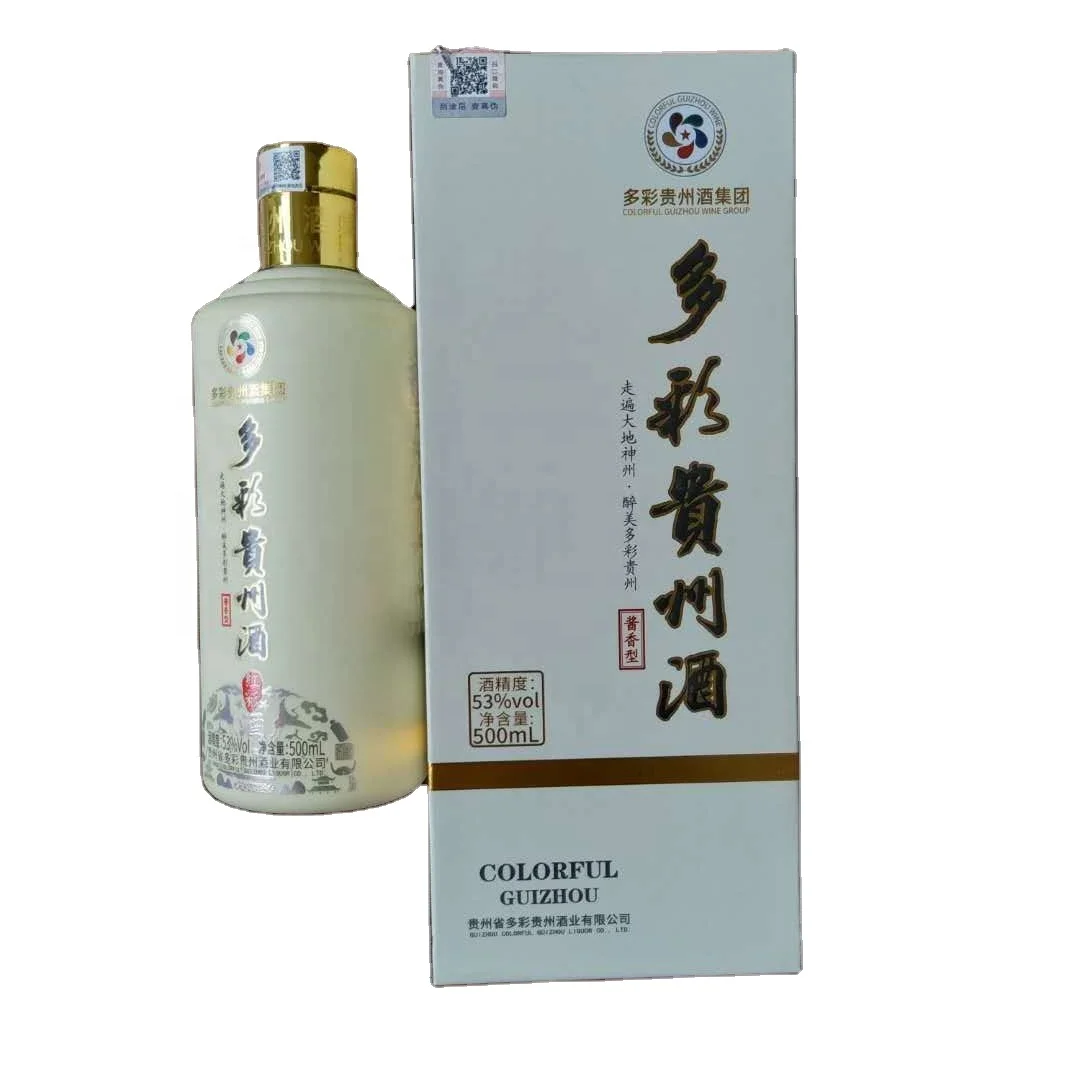 
Chinese white liquor baijiu alcoholic liquor 53vol duocai guizhou white wine good quality cheaper price Daqu-mao sauce flavor 