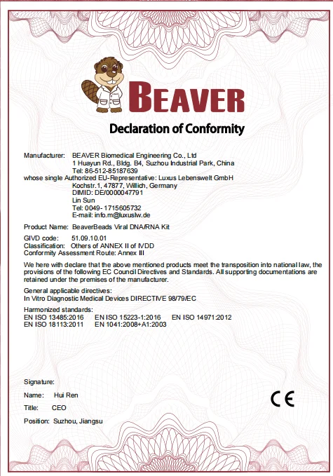 BeaverBeads  Viral RNA / DNA Extraction Kit 70406