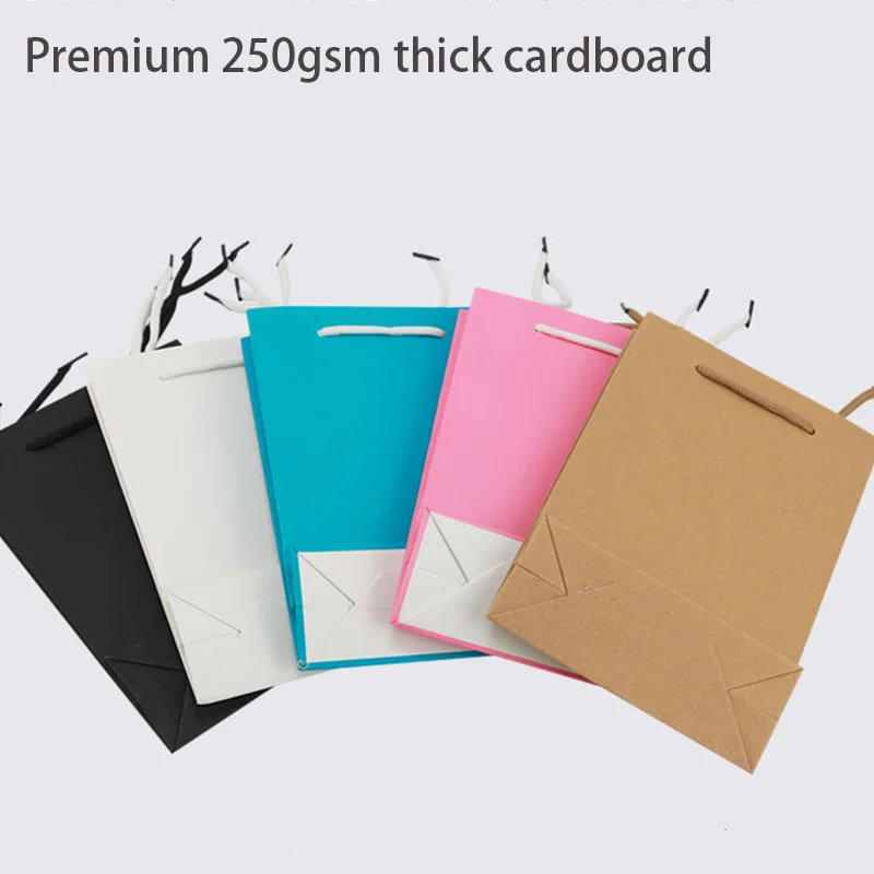 Custom Logo Tote Luxury Paper Bag Shopping Gift Bags For Retail Jewelry Clothing Business