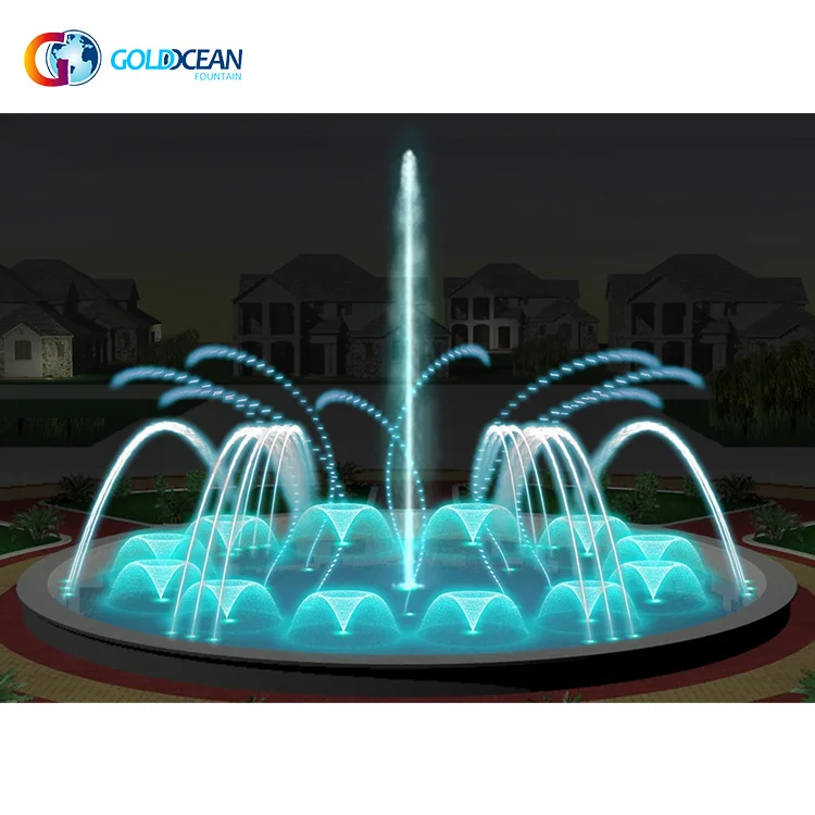 Outdoor Dia.10m Multimedia System Music Dancing Water Speakers Led Fountain with Lights