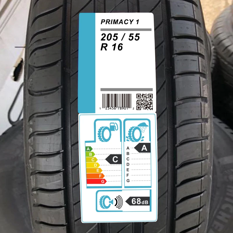 China Factory Custom PP Tire Labels Self Adhesive Tyre Stickers Marking Label Rubber Tyre Label