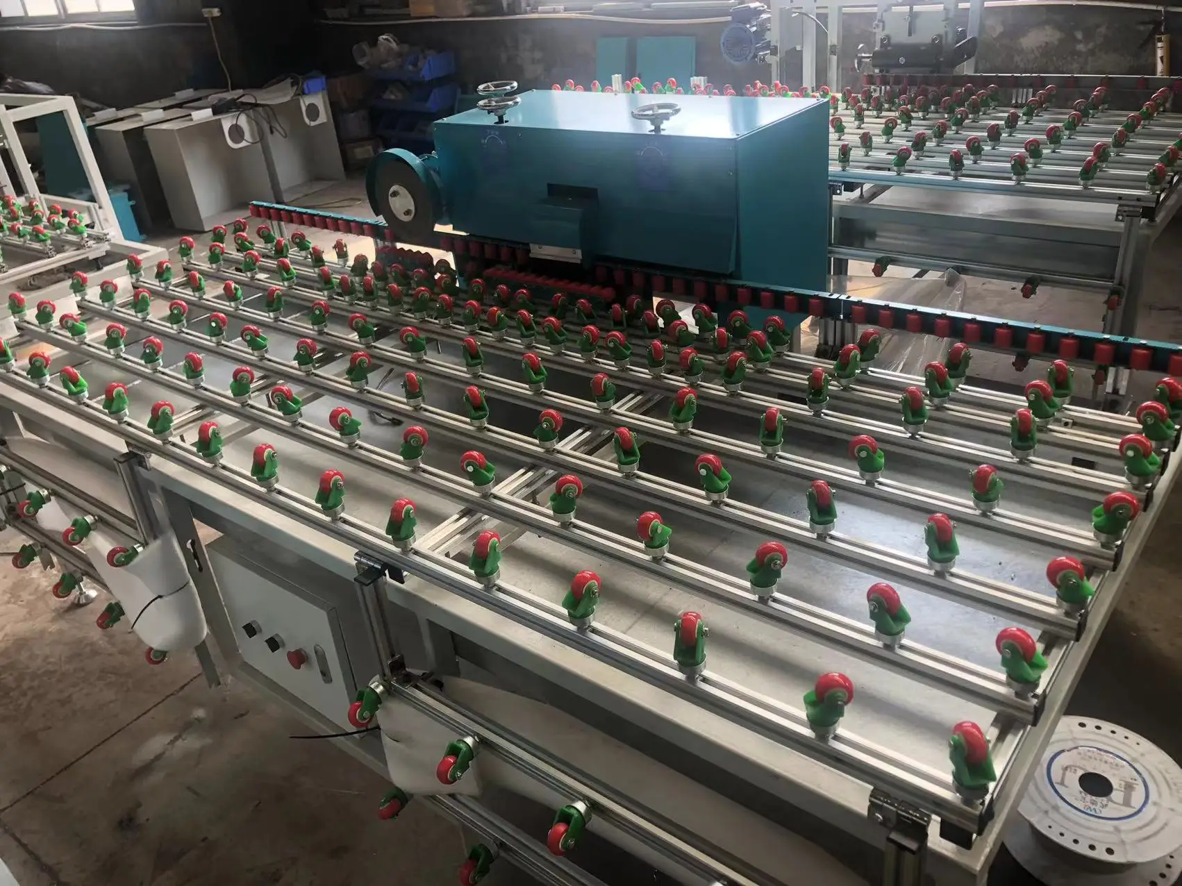 Tempered Insulated Glass 3 Stones Horizontal Glass Straight Line Grinding Table Machine