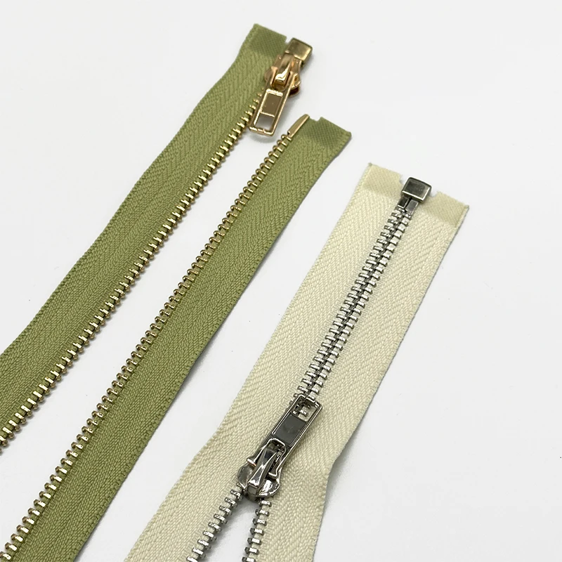 New Product Waterproof Full Zipper Hoodie Custom Colorful Green Metal Zipper Durable European Teeth Metal Zipper