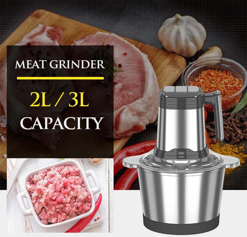 Chopper Meat Blender Machine Meat Mincer Blender Industrial Meat Blender Food Processor Fufu Yam Pounder Mixer