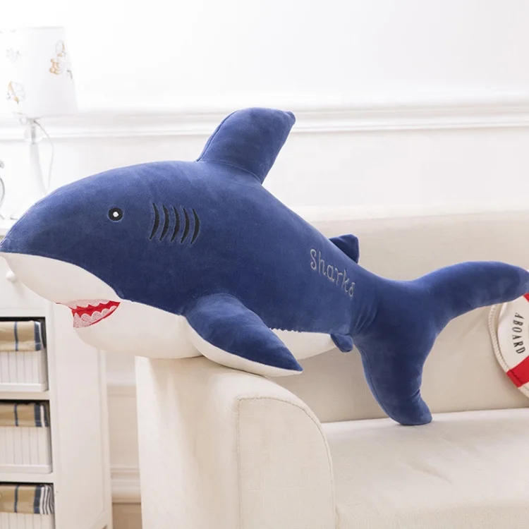 Factory Custom plush shark toy Simulation Stuffed animal shark toy soft animal plush pillow toy