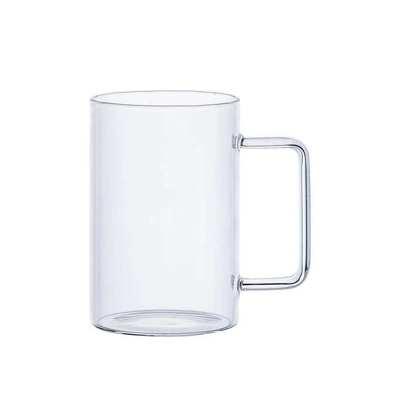 Heat Resistant Lead-Free Hand grip Glass Coffee Mugs for Latte, Cappuccino, Hot Chocolate, Tea Juice