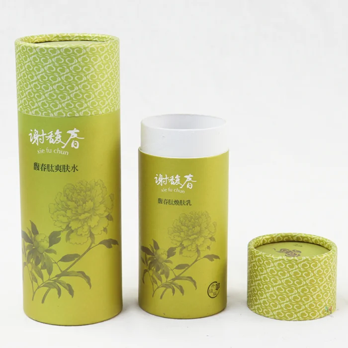 Crown win eco friendly wholesale round cylinder paper box for tea packaging box round velvet flower boxes for roses Paper Tube