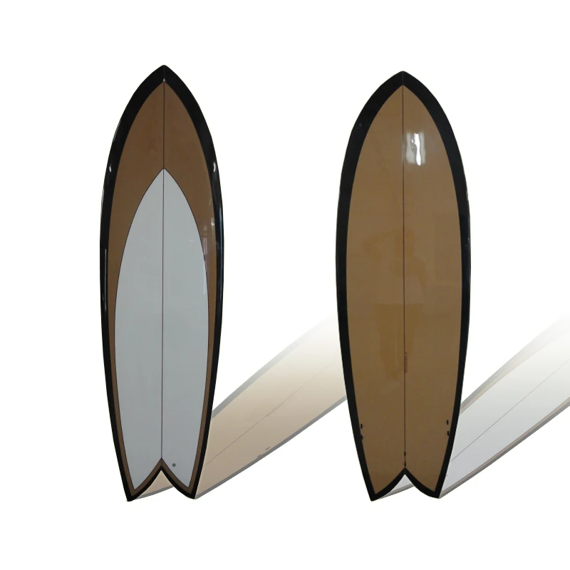 PU Polyurethane Resin Fiberglass Surf Board High Impact Resistant Water Jet Surfboard Customized wooden surfboard