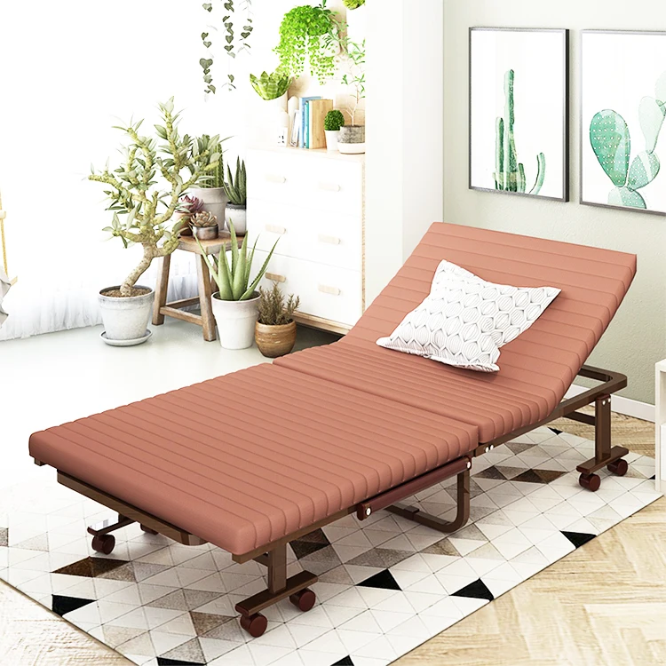 
Single steel bed extra guest foldable 