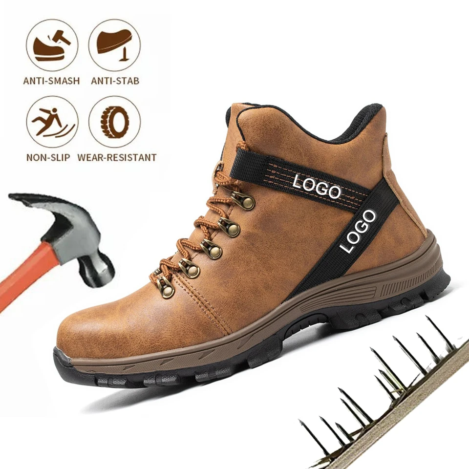 Оптовая продажа с завода, изготовленные на заказ защитные ботинки для вилочного погрузчика, ботинки со стальным носком, Рабочая обувь для мужчин, защитные ботинки для кошек со стальным носком