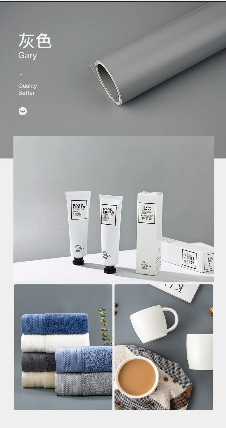 Photography Seamless Water-Proof Matte Surface PVC Backdrop for Portrait Product Photography