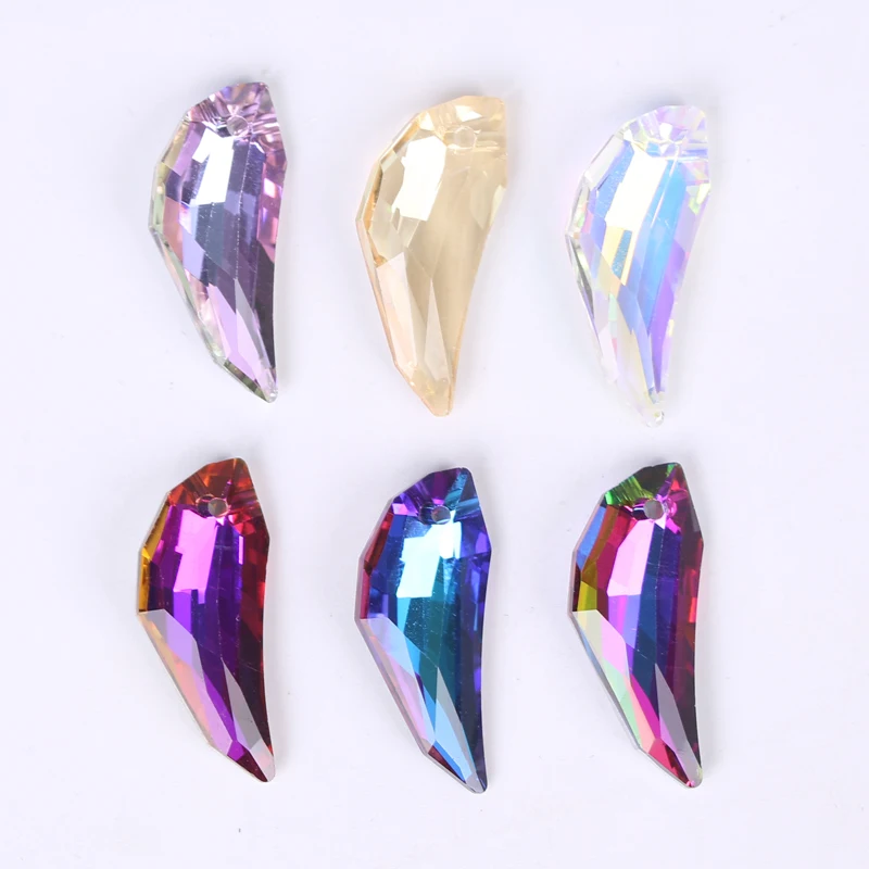 12*30 мм кулон в виде зубов волка стеклянные бусины острые форме зуба кристалл для серьги ожерелье браслет Изготовление ювелирных изделий