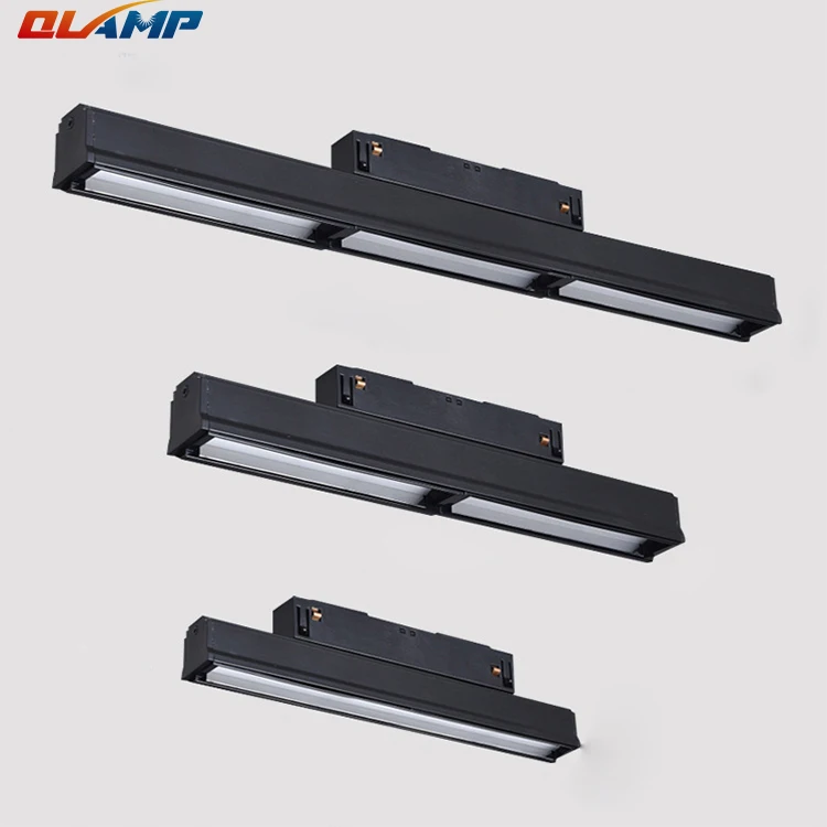 New pattern Borderless Embedded Magnetic COB LED Track light Spotlights  surface mounted 10w DC24V linear led light fixture ce