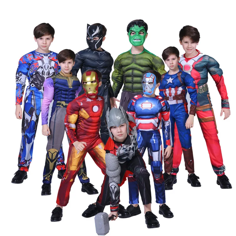 Wholesale Children Performance Clothing Halloween Carnival Party Cosplay Costumes Long Sleeves Jumpsuits Kids Tights