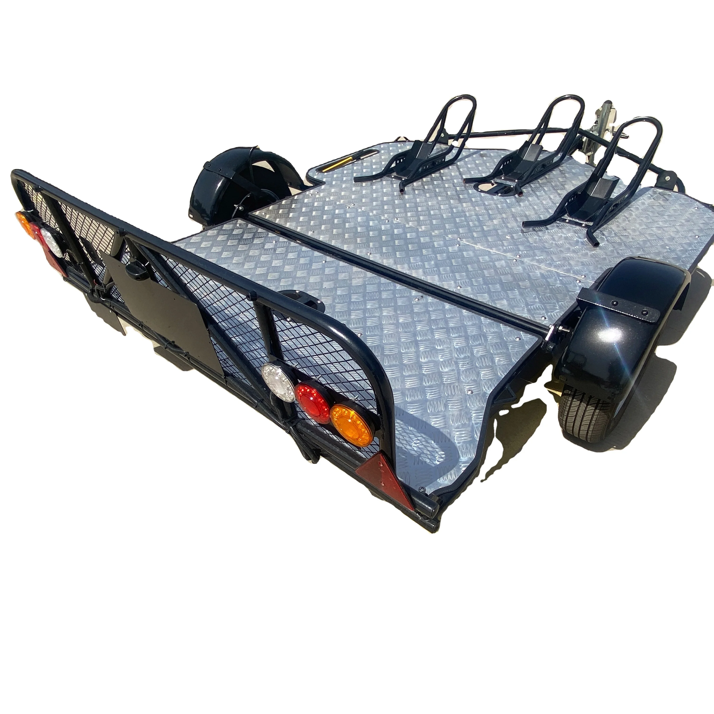 Motorcycle and ATV Trailer for Transporting Motorcycles and ATVs Durable and Convenient Trike Trailer
