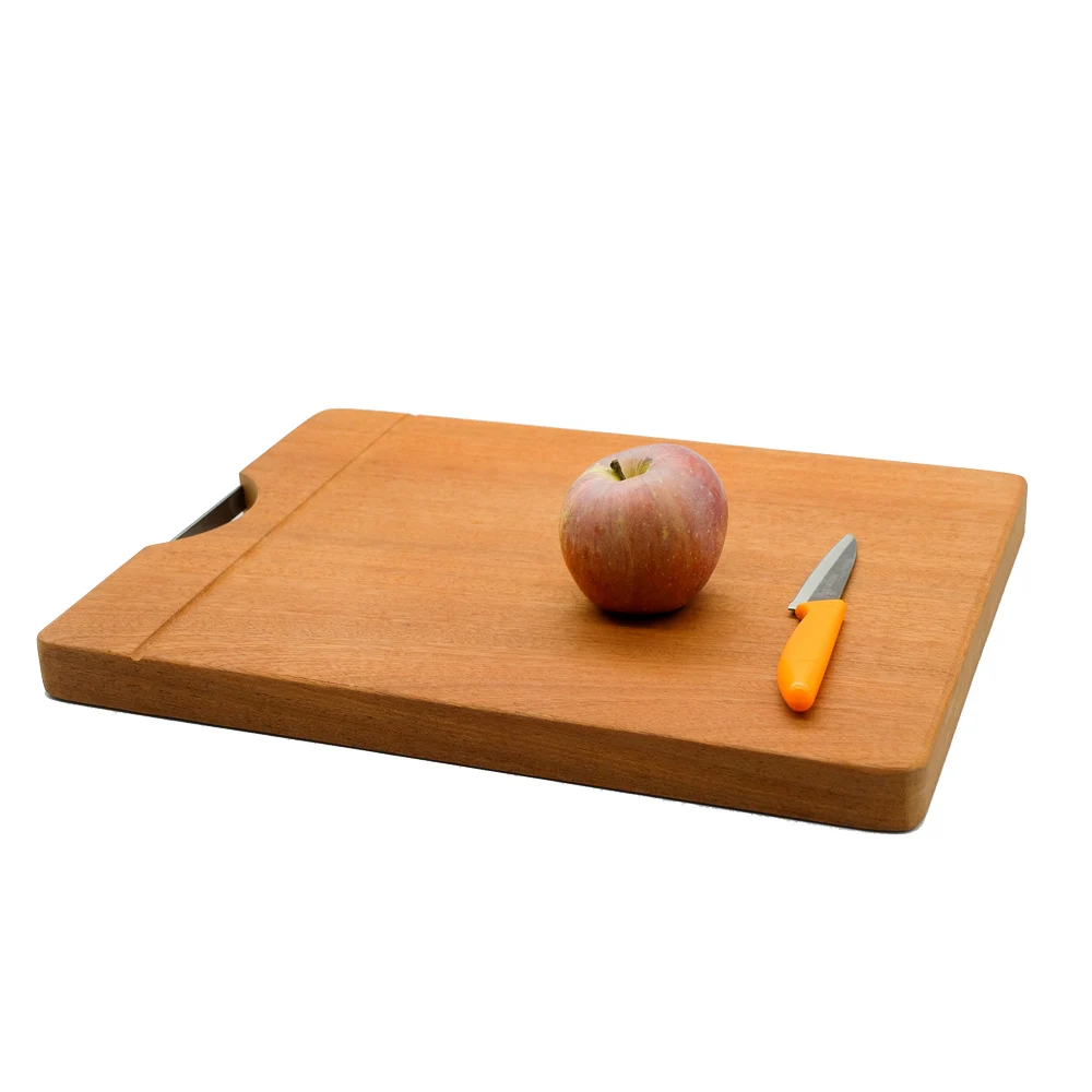 Aesthetic Luxury Wholesale Non Slip Unfinished Antique Raw Red Beech Wood Stand Food Cheese Serving Cutting Board with Handle