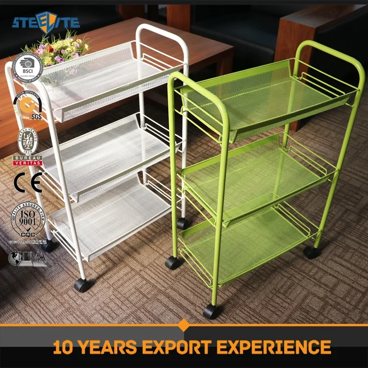 Steel Frame Three Layers Barber Trolley Beauty Salon Trolley